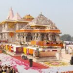 अयोध्या राम मंदिर के शिखर पर भगवा धर्म ध्वजारोहण का पावन समारोह