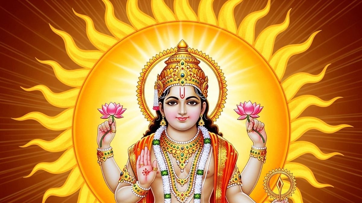 8 जनवरी 2026 रवि योग में सूर्य देव की पूजा और अर्घ्य देते श्रद्धालु