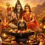 माघ शुक्ल प्रदोष व्रत 2026 में भगवान शिव और माता पार्वती की पूजा करते श्रद्धालु