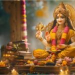 वसंत पंचमी पर मां सरस्वती की पूजा करते श्रद्धालु, पीले वस्त्र और पीले फूलों से सजी पूजा