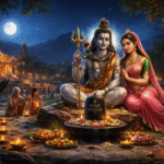 शनि प्रदोष व्रत 2026 में भगवान शिव और शनिदेव की पूजा का दृश्य
