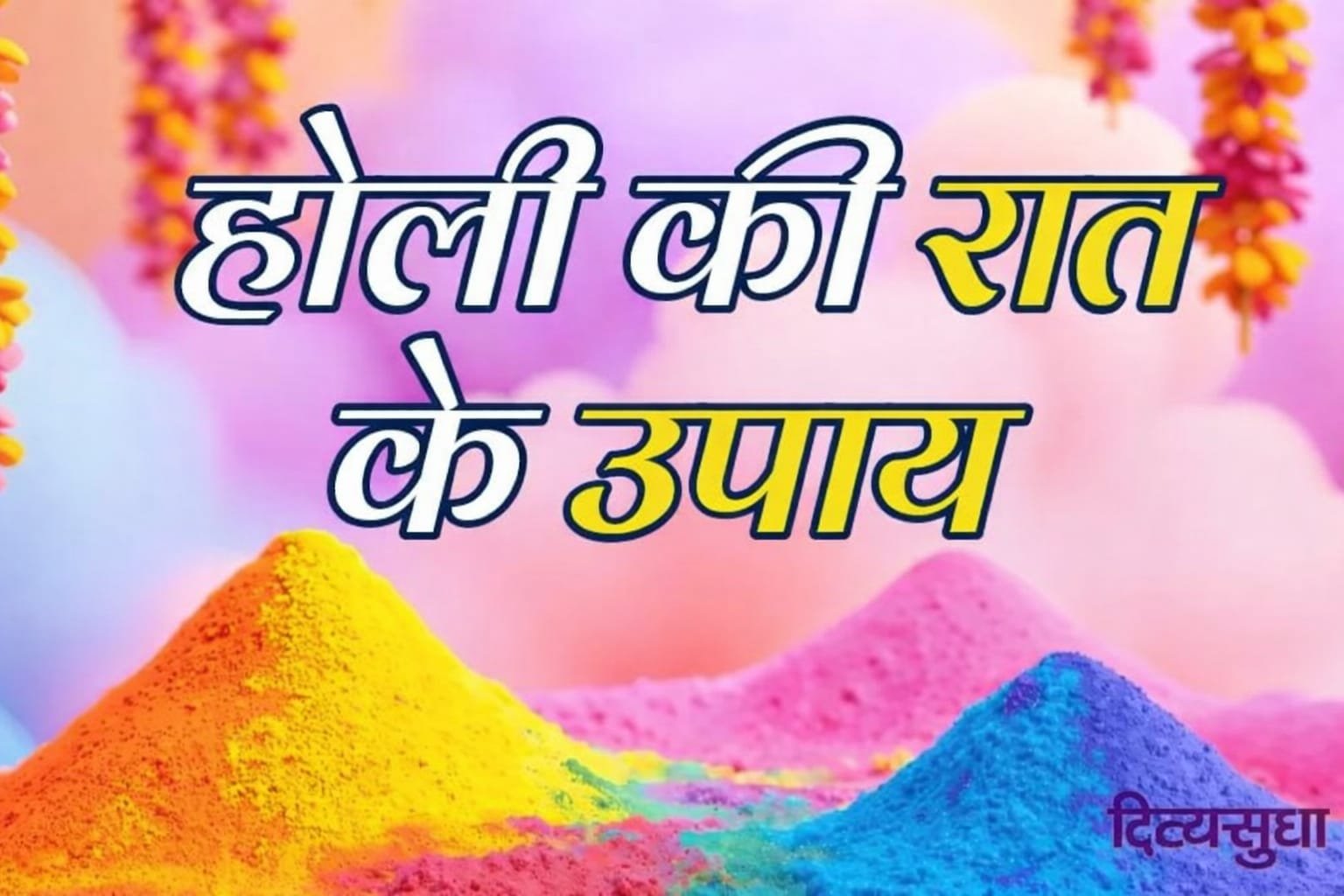 होलिका दहन की रात में तुलसी के पास दीपक जलाते हुए व्यक्ति, सकारात्मक ऊर्जा और सौभाग्य के लिए