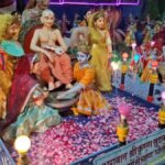 नया रंगजी मंदिर में भगवान बैकुंठ की ब्रह्मोत्सव सवारी