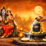 सोम प्रदोष व्रत 2026 पर भगवान शिव की पूजा करते श्रद्धालु और शिवलिंग अभिषेक