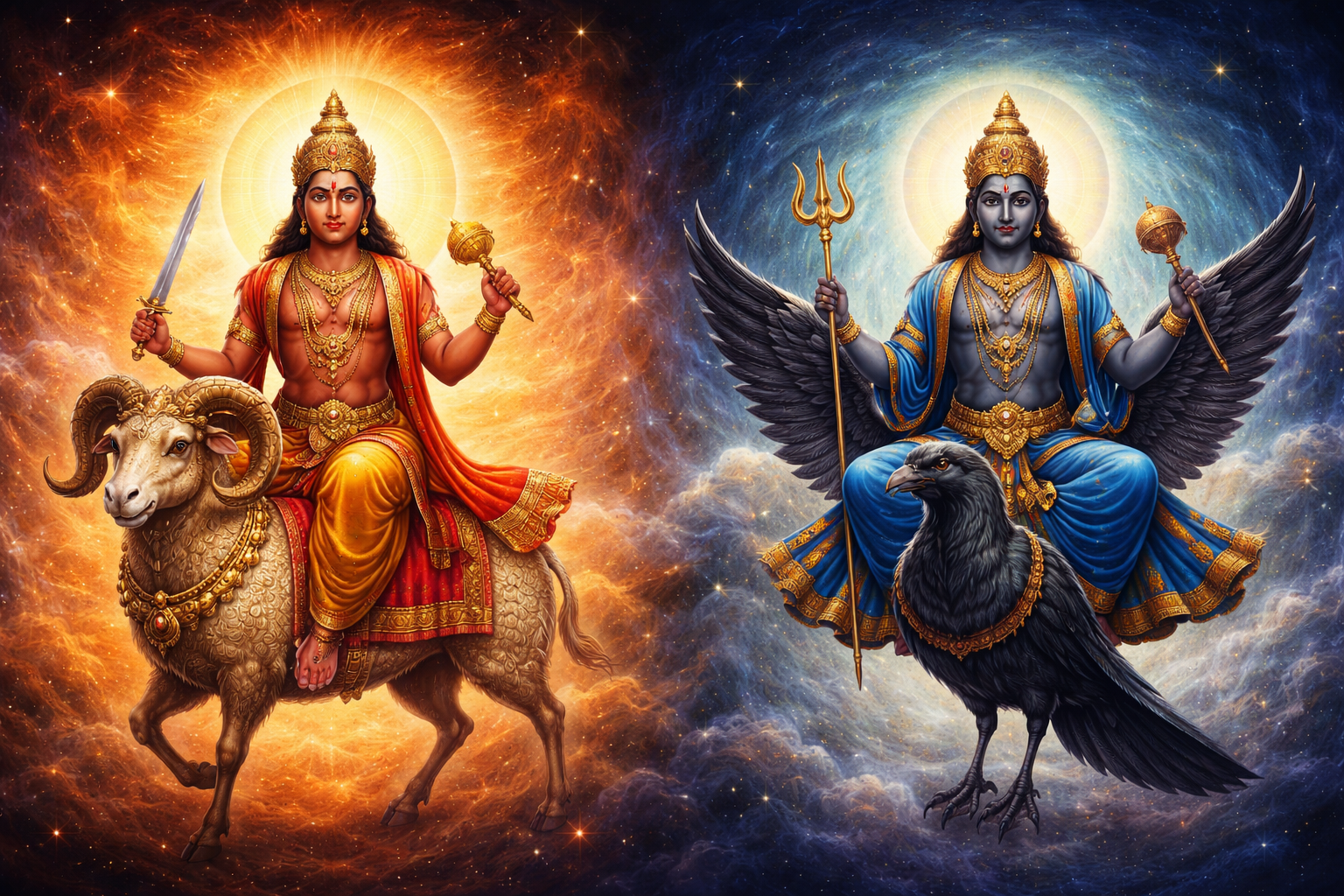 मंगल और शनि ग्रह की युति से बना द्विद्वादश योग और राशियों पर ज्योतिष प्रभाव