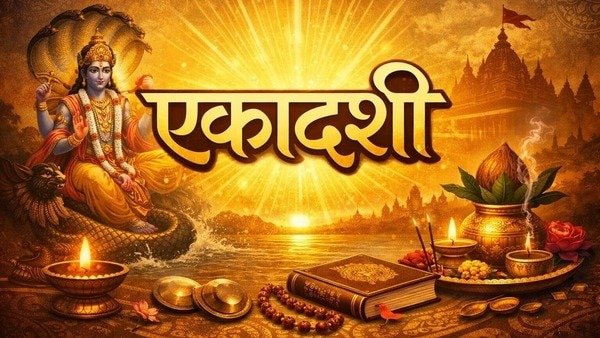 भगवान विष्णु की पूजा करते श्रद्धालु – पापमोचनी और कामदा एकादशी व्रत