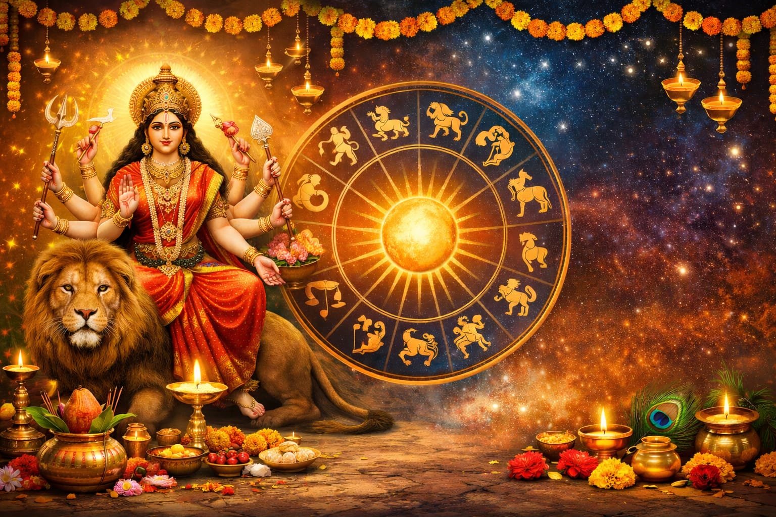 चैत्र नवरात्रि 2026 के अवसरों में तुला, कर्क और मेष राशि के जातक धन, सफलता और मानसिक शांति का अनुभव कर रहे हैं