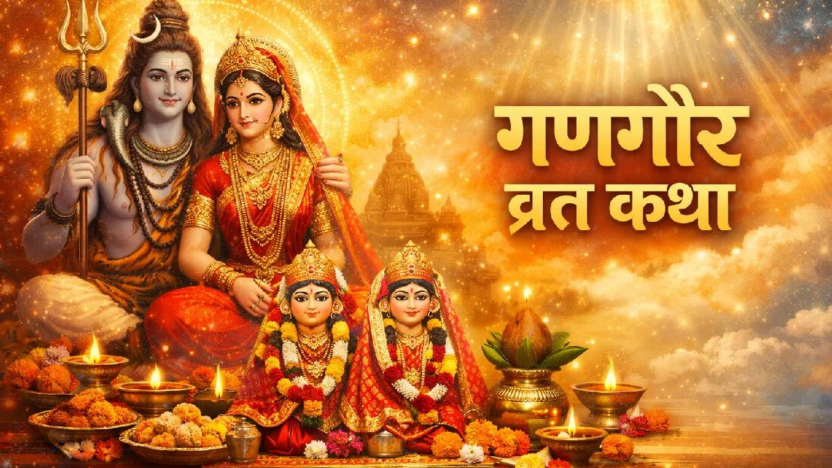 गणगौर व्रत कथा और शिव-पार्वती की दिव्य पूजा