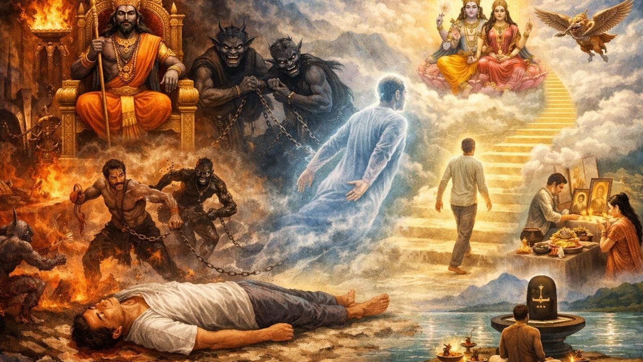 गरुड़ पुराण के अनुसार मृत्यु के बाद आत्मा की यात्रा और तीसरे दिन घर लौटने की धार्मिक मान्यता