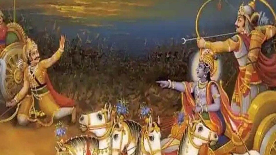 महाभारत युद्ध में अर्जुन के सारथी के रूप में श्री कृष्ण