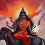 मां कालरात्रि की पूजा करते भक्त, गुड़ का भोग और दीपक के साथ नवरात्रि सप्तमी आराधना