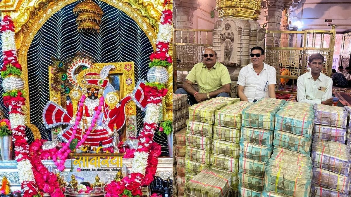 सांवलिया सेठ मंदिर चित्तौड़गढ़ में भक्तों की भीड़ और मंदिर भंडार में 46 करोड़ से अधिक दान की गणना