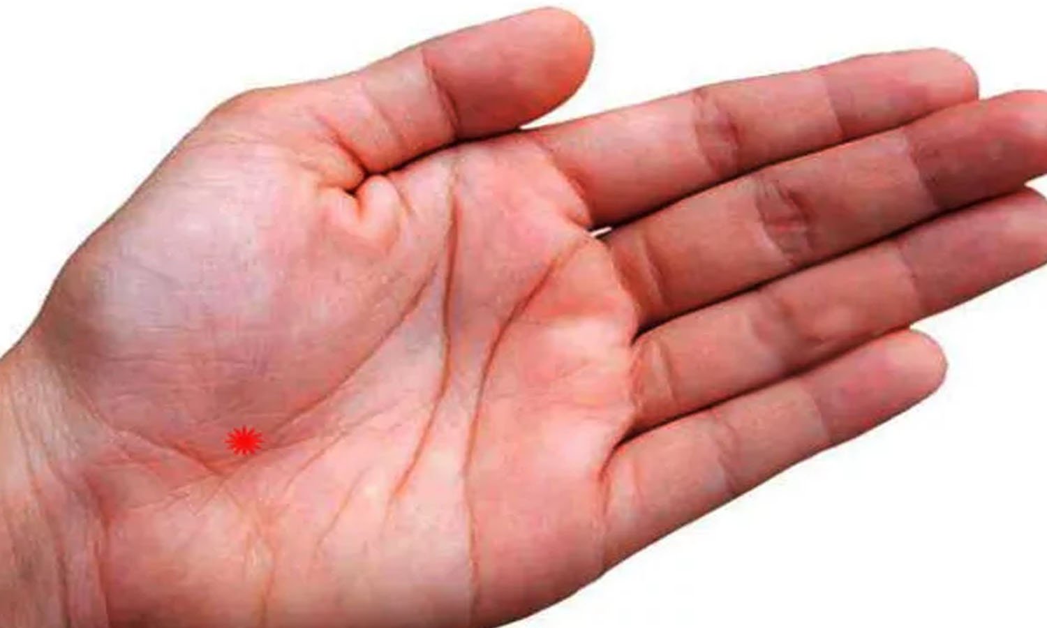 हथेली में केतु पर्वत का स्थान और उसका प्रभाव दर्शाती हस्तरेखा