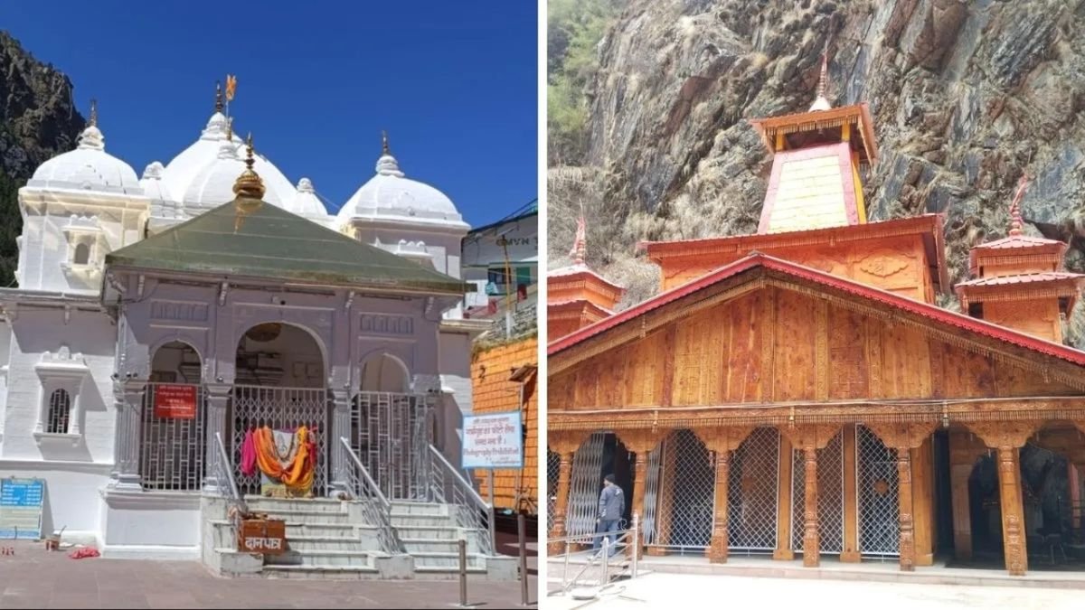 अक्षय तृतीया पर गंगोत्री और यमुनोत्री धाम के कपाट खुलने का दृश्य और चारधाम यात्रा 2026 का शुभारंभ