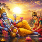 पुरुषोत्तमी एकादशी 2026 पर भगवान विष्णु की पूजा करते श्रद्धालु, मलमास में व्रत और भक्ति का दिव्य दृश्य।