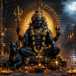 कालाष्टमी 2026 पर भगवान काल भैरव की पूजा करते श्रद्धालु, सरसों के तेल का दीपक और काले तिल अर्पित करते हुए
