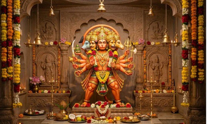 बड़ा मंगल 2026 में हनुमान जी की पूजा, दीपक, दान और भक्ति करते श्रद्धालु