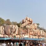 एडुपायलू वन दुर्गा भवानी मंदिर में मंजीरा नदी की सात धाराएं और मां दुर्गा का पवित्र जलाभिषेक