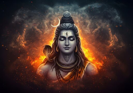 भगवान शिव की प्रतिमा के समक्ष श्री शिव चालीसा का पाठ करते हुए श्रद्धालु