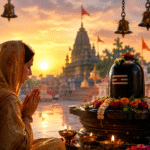 ब्रह्म मुहूर्त में मंदिर में भगवान शिव के दर्शन करते श्रद्धालु, मंदिर जाने का सबसे शुभ समय