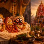 भगवान जगन्नाथ, बलभद्र और सुभद्रा की प्रतिमाएं, ज्वर लीला और रथयात्रा से पहले की पारंपरिक सेवा