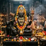कालाष्टमी 2026 पर भगवान काल भैरव की पूजा करते श्रद्धालु, सरसों के तेल का दीपक और पूजा सामग्री के साथ।