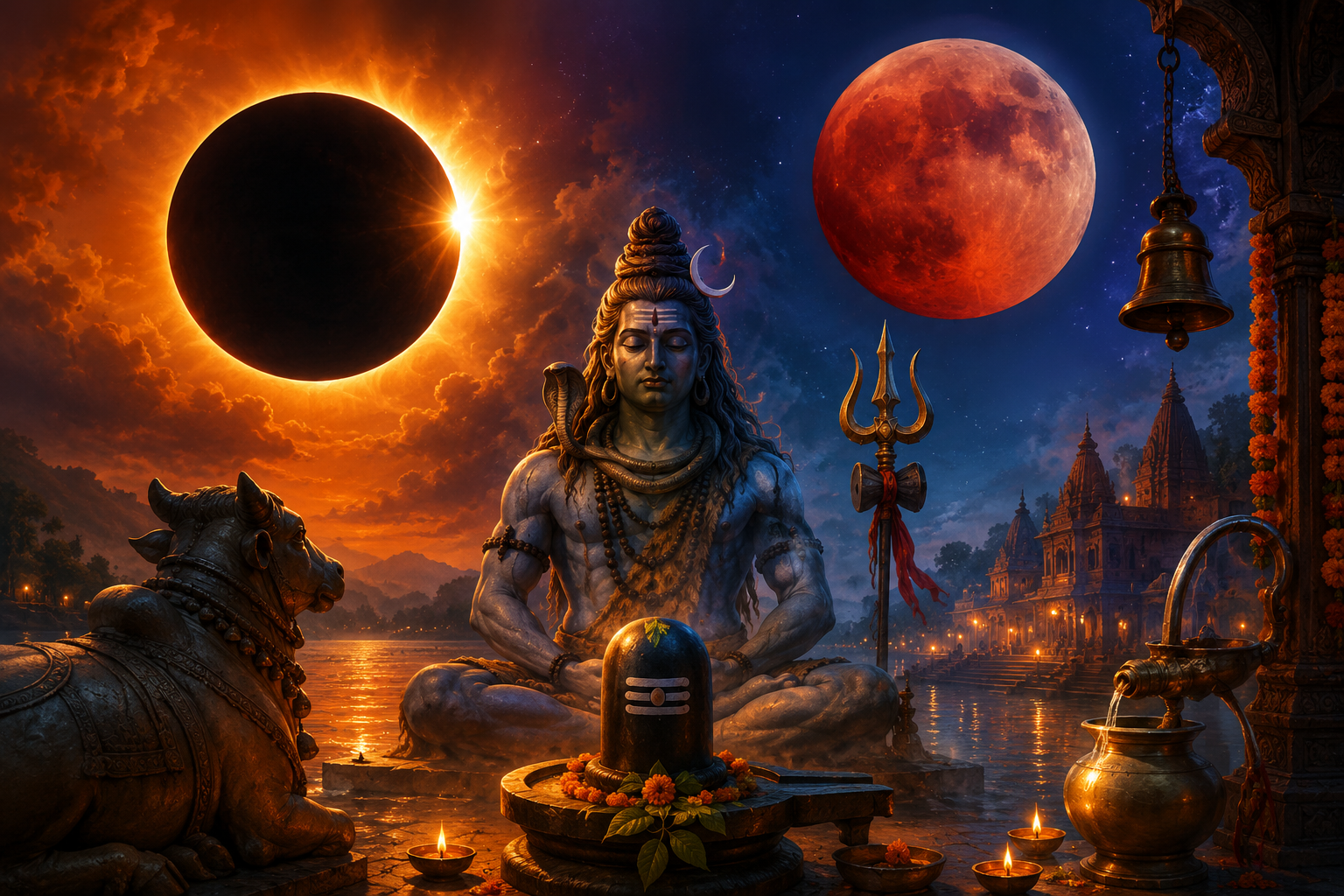 सावन 2026 में सूर्य ग्रहण और चंद्र ग्रहण, सूतक काल और धार्मिक महत्व की जानकारी