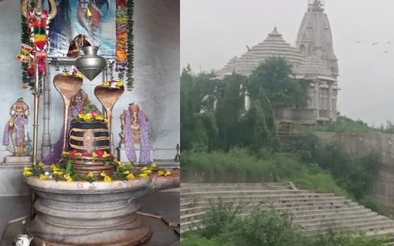 राजस्थान के सिरोही जिले के कासिंद्रा गांव स्थित प्राचीन काशी विश्वनाथ शिव मंदिर का दृश्य