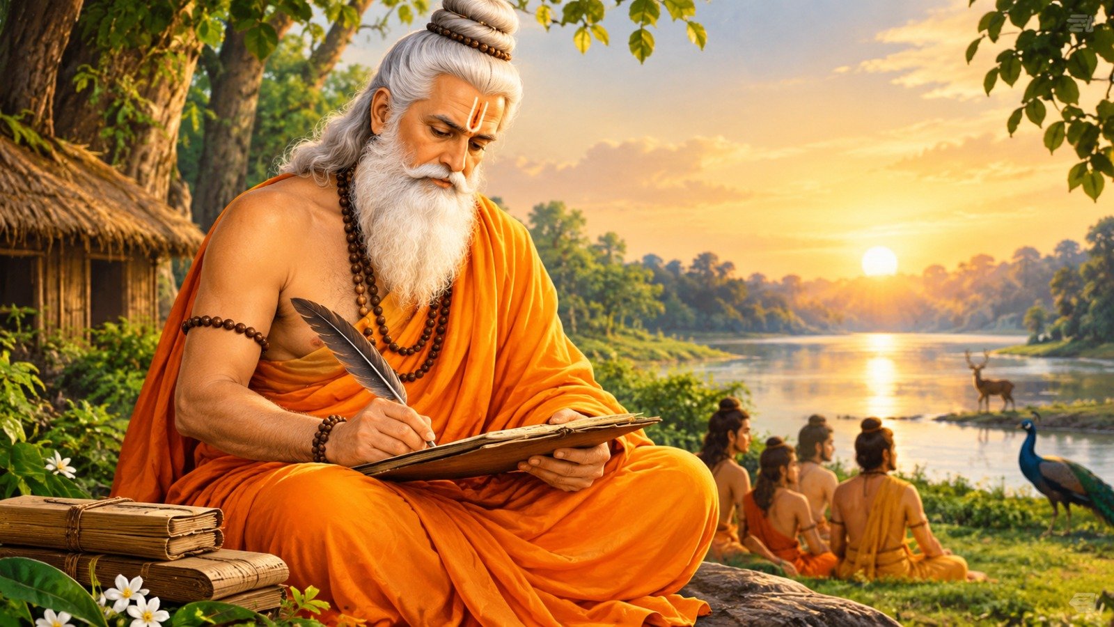 महर्षि वाल्मीकि जी का चित्र, रामायण के रचयिता आदि कवि महर्षि वाल्मीकि जयंती